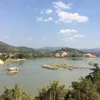 Dòng sông Mekong tại địa phận Thái Lan. (Ảnh: Hùng Võ/Vietnam+)