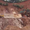 Hoạt động khai thác khoáng sản tại Cao Bằng. (Ảnh: Hùng Võ/Vietnam+)