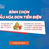 Bình chọn mẫu hóa đơn điện mới. (Nguồn ảnh: EVN)