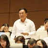 Đại biểu Mai Sỹ Diến (Đoàn đại biểu Quốc hội tỉnh Thanh Hóa) phát biểu. (Nguồn ảnh: TTXVN)
