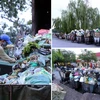Công tac thu gom rác thải trên địa bàn thành phố Hà Nội. (Nguồn ảnh: PV/Vietnam+)