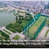 Sân tập golf tại Công viên Hoàng Hoa Thám, tỉnh Bắc Giang. (Ảnh: Tùng Lâm/TTXVN)