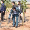 Bộ trưởng Trần Hồng Hà tham dự lễ phát động“Tết trồng cây đời đời nhớ ơn Bác Hồ” Xuân Tân Sửu 2021 và hưởng ứng Chương trình trồng 1 tỷ cây xanh giai đoạn 2021-2025 tại thành phố Hà Nội. (Ảnh: KT/Vietnam+)
