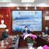 Toàn cảnh các đại biểu tham dự Hội nghị tại đầu cầu Tổng cục Biển và Hải đảo Việt Nam. (Ảnh: Monre)