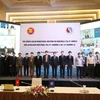Đoàn Việt Nam tham dự Hội nghị Bộ trưởng ASEAN về Khoáng sản lần thứ 8. (Ảnh: Hùng Võ/Vietnam+)