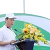Bộ trưởng Bộ Tài nguyên và Môi trường Đặng Quốc Khánh phát biểu tại lễ phát động. (Ảnh: Hùng Võ/Vietnam+)