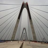 Cầu Nhật Tân đã chính thức nối liền hai bờ sông Hồng 