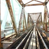 Cầu đường sắt sông Vê mới nâng tốc độ, tải trọng đoàn tàu trên toàn tuyến đường sắt Bắc-Nam. (Ảnh: Ban Quản lý dự án đường sắt cung cấp) 