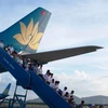 Vietnam Airlines có những điểm sáng về kết quả sản xuất kinh doanh. (Ảnh: Huy Hùng/TTXVN)