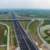 Tuyến đường cao tốc Hà Nội-Hải Phòng nhìn từ trên cao. (Ảnh: Minh Sơn/Vietnam+)
