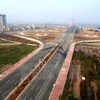 Tuyến đường nối cầu Nhật Tân-Nội Bài. (Ảnh: Huy Hùng/TTXVN)
