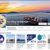 Trang Facebook Cục Hàng hải Việt Nam và phần mềm ứng dụng phổ biến thông tin hàng hải trên thiết bị thông tin di động. (Ảnh: Việt Hùng/Vietnam+)