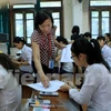 Tân Hiệp Phát đã tài trợ gần 73.000 chai nước Trà xanh Không độ phục vụ thí sinh dự thi Đại học. (Ảnh: Xuân Mai/Vietnam+)