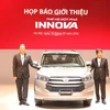 Mẫu xe Toyota Innova hoàn toàn mới-thế hệ đột phá 2016 vừa chào hàng Việt Nam. (Ảnh: Doãn Đức/Vietnam+)