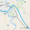 Tuyến đường liên tỉnh Hà Nội-Hưng Yên chạy song song với Quốc lộ 5. (Ảnh: Google Map)