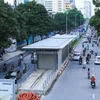 Nhà chờ của tuyến buýt nhanh BRT Yên Nghĩa-Kim Mã. (Ảnh: Minh Sơn/Vietnam+)