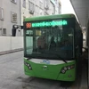 Tuyến buýt nhanh BRT Kim Mã-bến xe Yên Nghĩa sẽ chạy thử để khớp nối kỹ thuật từ ngày 15/12. (Ảnh: Việt Hùng/Vietnam+)