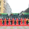 Tuyến buýt nhanh đầu tiên Kim Mã-Yên Nghĩa đã chính thức được đưa vào vận hành. (Ảnh: Việt Hùng/Vietnam+)