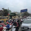 Hành khách trở về thủ đô sau kỳ nghỉ Tết Nguyên đán. (Ảnh: Việt Hùng/Vietnam+)