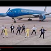 Nhân viên Vietnam Airlines vui nhộn với clip ca nhạc về nhiệt huyết tuổi trẻ. (Ảnh: Vietnam Airlines cung cấp)