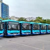 Tuyến buýt 35A Trần Khánh Dư-Nam Thăng Long với xe mới, tiêu chuẩn chất lượng cao. (Ảnh: Transerco cung cấp)