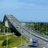 Phương tiện lưu thông qua cầu Long Thành trên tuyến cao tốc Thành phố Hồ Chí Minh-Dầu Giây. (Ảnh: VEC cung cấp)