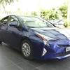 Xe Toyota Prius sử dụng công nghệ Hybrid thân thiện môi trường. (Ảnh: Doãn Đức/Vietnam+)
