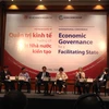 Hội nghị quốc tế “Quản trị kinh tế hướng tới Nhà nước kiến tạo”, ngày 13/6. (Ảnh: PV/Vietnam+)