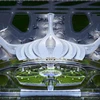 Phương án có ý tưởng từ hình ảnh hoa sen cách điệu được Tổ tư vấn kiến nghị chọn làm phương án thiết kế kiến trúc sân bay Long Thành. (Ảnh: ACV)