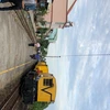 Tuyến đường sắt qua ga Núi Thành, Quảng Nam đã chính thức thông tuyến sau vụ 2 tàu chở hàng tông thẳng nhau. (Ảnh: VNR cung cấp)