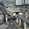 Nhà ga của tuyến đường sắt đô thị Cát Linh-Hà Đông. (Ảnh: Huy Hùng/TTXVN)