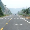 Đường BOT Hòa Lạc-Hòa Bình có chiều dài khoảng 31km dự kiến khánh thành, thông xe dự án vào ngày 10/10. (Ảnh: Việt Hùng/Vietnam+)