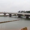 Dự án cầu Việt Trì - Ba Vì bắc qua sông Hồng dự kiến thông xe vào ngày 7/10 tới đây. (Ảnh: Trung Kiên/TTXVN)