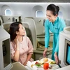 Khách đi hạng thương gia sẽ được phục vụ tiêu chuẩn chất lượng dịch vụ 4 sao của Vietnam Airlines. (Ảnh: Minh Ngọc)