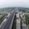 Tuyến đường cao tốc Cầu Giẽ-Ninh Bình nhìn từ trên cao. (Ảnh: VEC cung cấp)