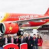 Hãng hàng không Vietjet vừa nhận tàu bay A321neo mang số hiệu VN-A600. (Ảnh: Vietjet cung cấp)