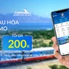 Hành khách sẽ có thêm lựa chọn thanh toán điện tử khi mua vé tàu. (Ảnh: Trâm Anh/Vietnam+)
