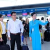 Vietnam Airlines đưa ra dịch vụ hỗ trợ làm thủ tục chuyến bay dành cho hành khách. (Ảnh: Trang Trịnh)