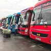 Các đơn vị kinh doanh vận tải bằng xe ôtô trên địa bàn thành phố Hà Nội không kiểm tra sức khỏe lái xe sẽ bị tạm ngừng cấp phù hiệu. (Ảnh: Việt Hùng/Vietnam+)