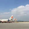 Máy bay của hãng hàng không Jetstar Pacific. (Ảnh: Tiến Sỹ/Vietnam+)