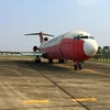 Tàu bay B727-200 bị bỏ quên tại Cảng hàng không quốc tế Nội Bài từ năm 2007 đến nay. (Ảnh: Cảng hàng không Nội Bài cung cấp)