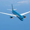 Đội máy bay A350 được Vietnam Airlines triển khai cung cấp dịch vụ wifi từ ngày 10/10 tới. (Ảnh: Trang Trịnh/Vietnam+)