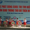 Cuộc thi tìm hiểu An toàn giao thông Thủ đô góp phần xây dựng văn hóa giao thông trên địa bàn thành phố. (Ảnh: Việt Hùng/Vietnam+)