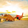 Hãng hàng không Vietjet sắp đón chào hành khách thứ 100 triệu. (Ảnh: CTV/Vietnam+)