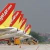 Vietjet sẵn sàng cung ứng vé máy bay để đáp ứng nhu cầu đi lại trong dịp Tết. (Ảnh: CTV/Vietnam+)