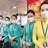 Hãng hàng không Vietnam Airlines luôn sẵn sàng ứng phó mọi trước tình huống liên quan đến virus Corona. (Ảnh: CTV/Vietnam+)