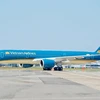 Máy bay của hãng hàng không Vietnam Airlines. (Ảnh: Anh Tuấn/Vietnam+)