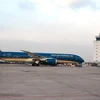 Máy bay của hãng hàng không Vietnam Airlines tại vị trí đỗ ở một sân bay. (Ảnh: Việt Hùng/Vietnam+)