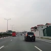 Phương tiện lưu thông trên đường cao tốc Pháp Vân-Cầu Giẽ (Ảnh: Việt Hùng/Vietnam+)