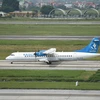 Các đường bay Thành phố Hồ Chí Minh-Rạch Giá, Cà Mau; Hà Nội-Điện Biên được tăng tần suất khai thác bằng máy bay ATR72 của VASCO. (Ảnh: Vietnam+)